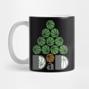 Dad Basketball Christmas Tree Mug